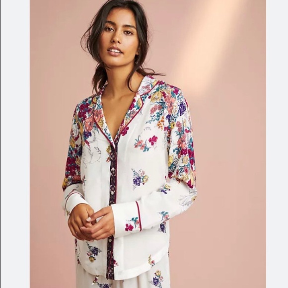 ANTHROPOLOGIE FLOREAT SWEET DREAMS BUTTON DOWN SHIRT - Picture 4 of 16